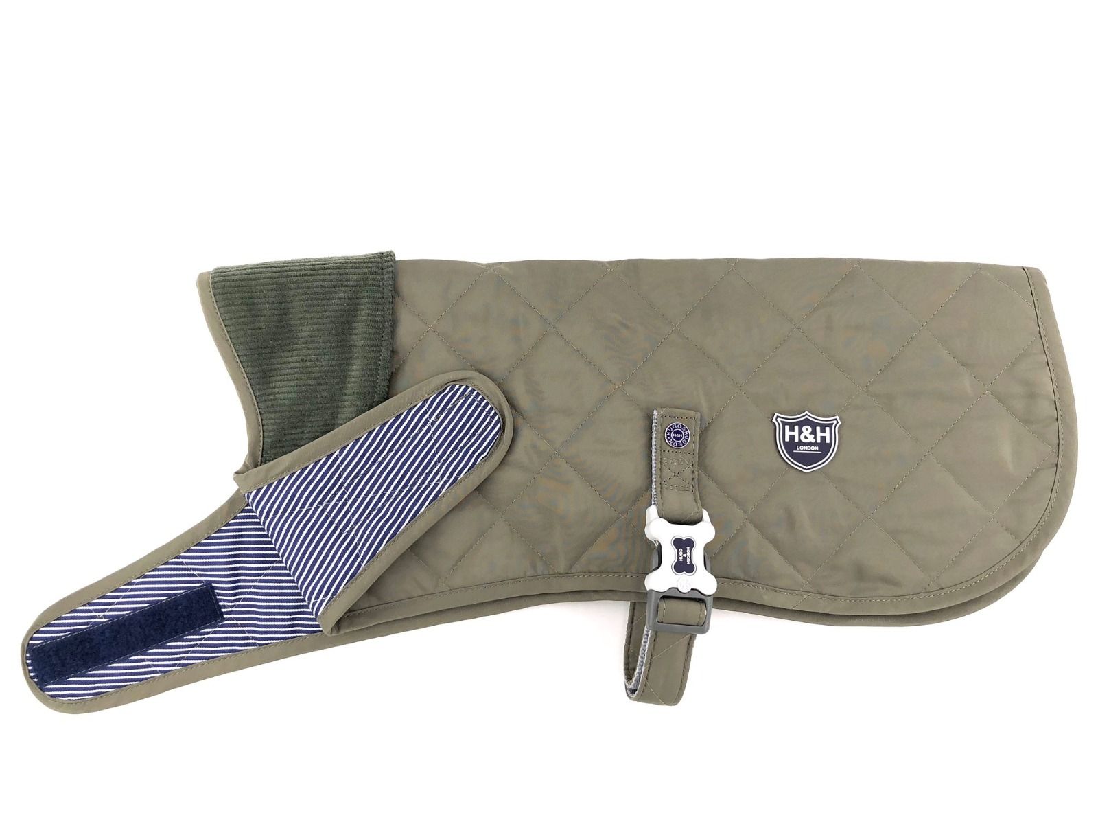 Small Olive Green Quilted Jacket - Sleepy Paws