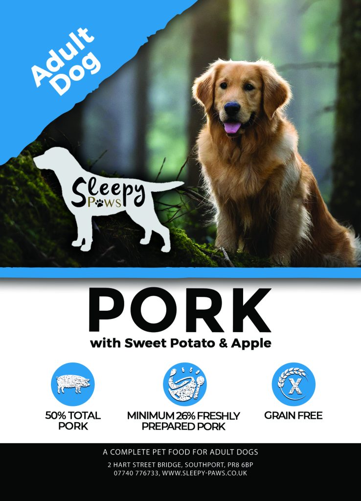 Grain Free Dog Food Pork Sweet Potato Apple Sleepy Paws